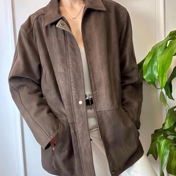 Men’s Vintage Genuine Leather Jacket 🤎 - Picture 2 of 8